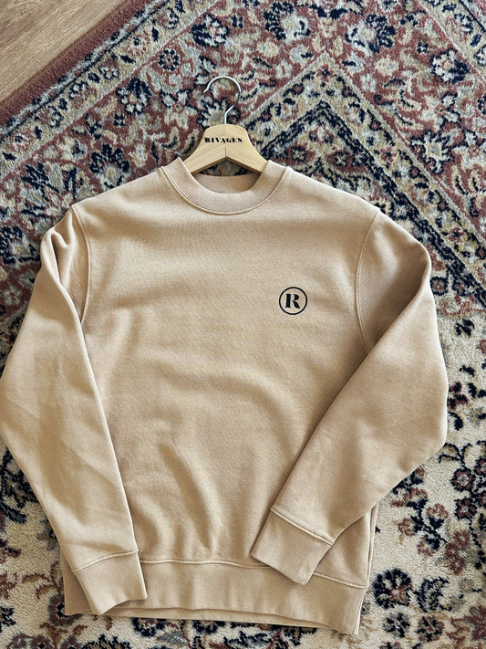 Le Sweat-shirt - RIVAGES Ocre Jaune/Rouge