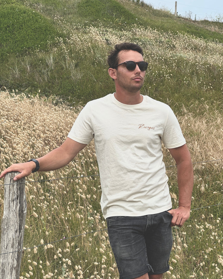 Le Teeshirt Crème - « Rivages à la Plage »