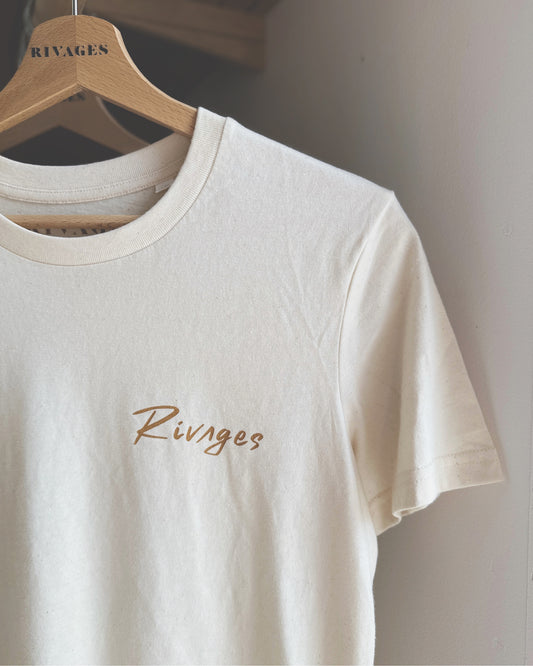Le Teeshirt Crème - « Rivages à la Plage »