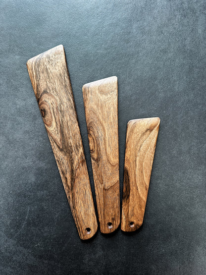Spatules de Cuisine 2 Lots de Taille 123 - Noyer Français / Emma