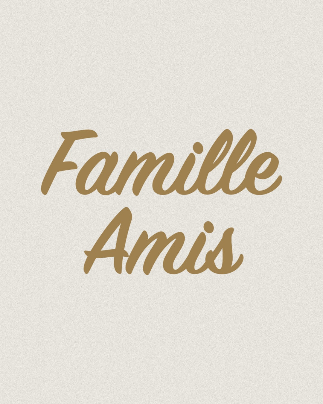Cours Famille / Amis