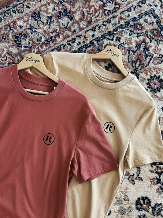 Le Teeshirt - RIVAGES Ocre Jaune/Rouge