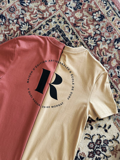 Le Teeshirt - RIVAGES Ocre Jaune/Rouge