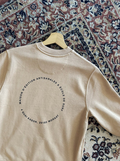 Le Sweat-shirt - RIVAGES Ocre Jaune/Rouge « Pré Commande »