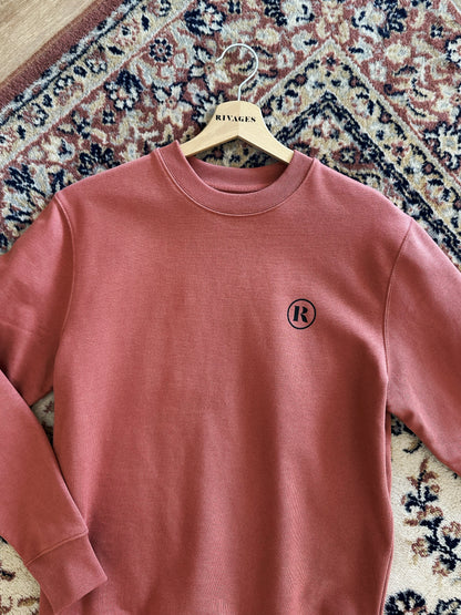 Le Sweat-shirt - RIVAGES Ocre Jaune/Rouge « Pré Commande »