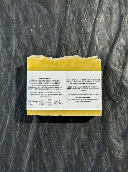 Savon naturel RIVAGES citronnelle certifié bio Cosmos Organic