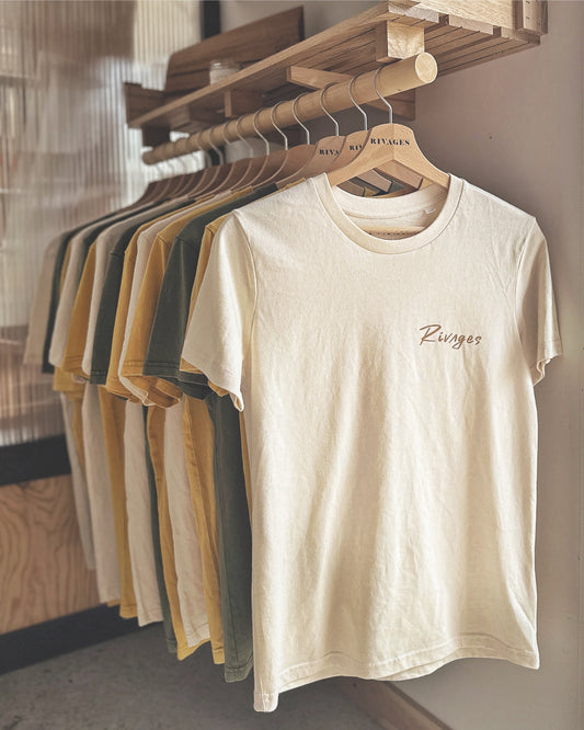 Le Teeshirt Crème - « Rivages à la Plage »